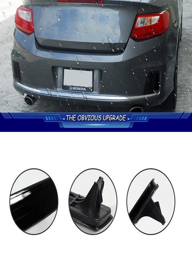 TurningMax For 2013 2014 2015 Honda Accord Coupe LED Rear Bumper Reflector Tail Brake Light housings Smoked Lens 33505T3LA02 / 33505-T3L-A02 - Image 2