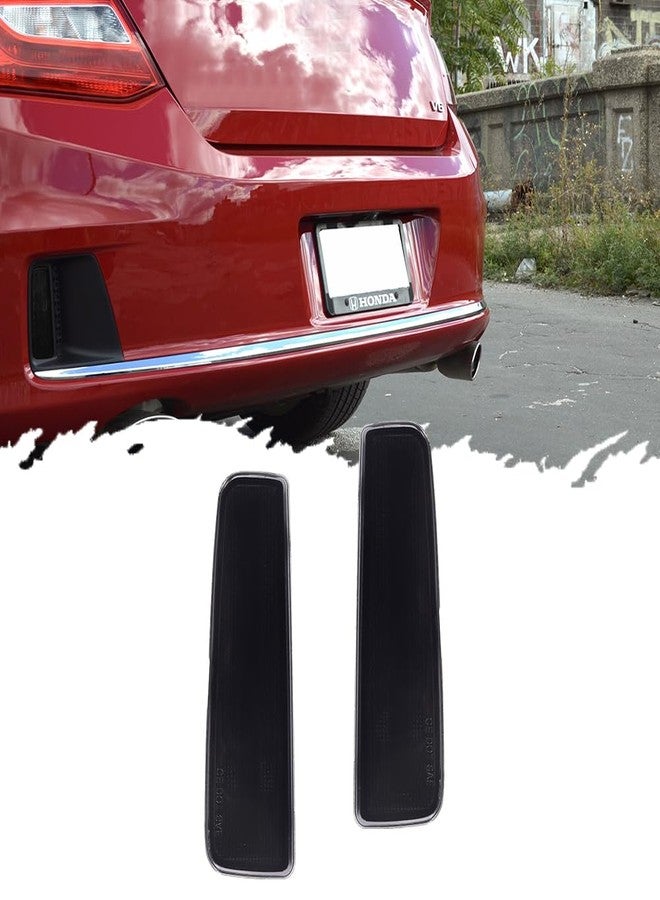 TurningMax For 2013 2014 2015 Honda Accord Coupe LED Rear Bumper Reflector Tail Brake Light housings Smoked Lens 33505T3LA02 / 33505-T3L-A02 - Image 1