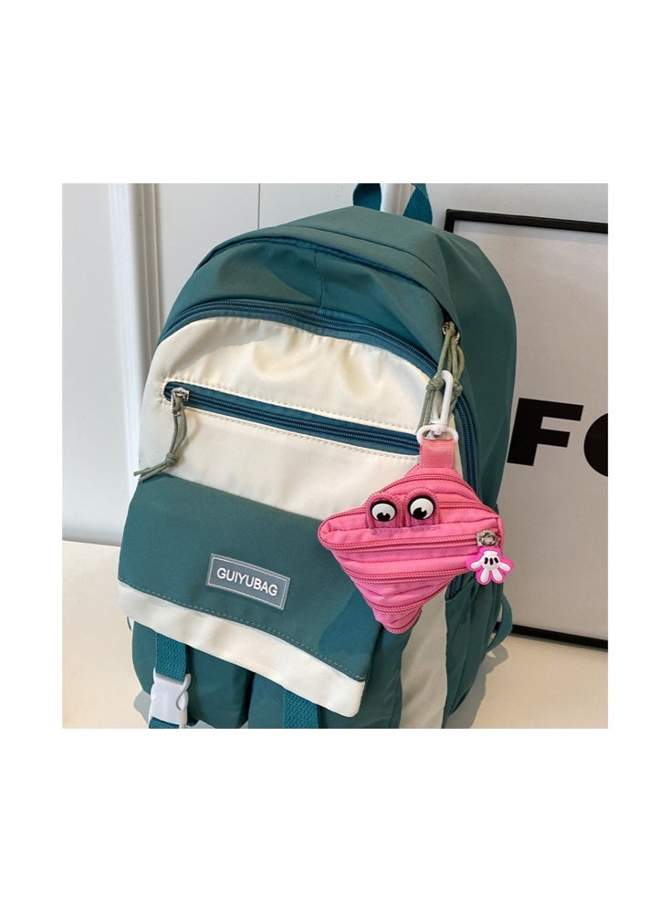 Monster Zipper Coin Purse, Bag Charm, Cute Design, Small Items, Coin Case, Storage, Pouch, Plush Rucksack, Stylish, Earphone Holder, Key Holder  for Men and Women (Pink) - Image 3