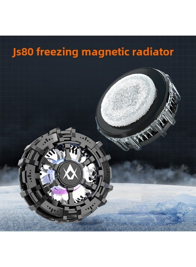 2025 JS40 Mobile Phone Radiator JS80/JS81 Ice Magnetic Semiconductor Refrigeration Cooling Heat Dissipation Back Clip-Color:Js80 Freezing Style + Clip - Image 1