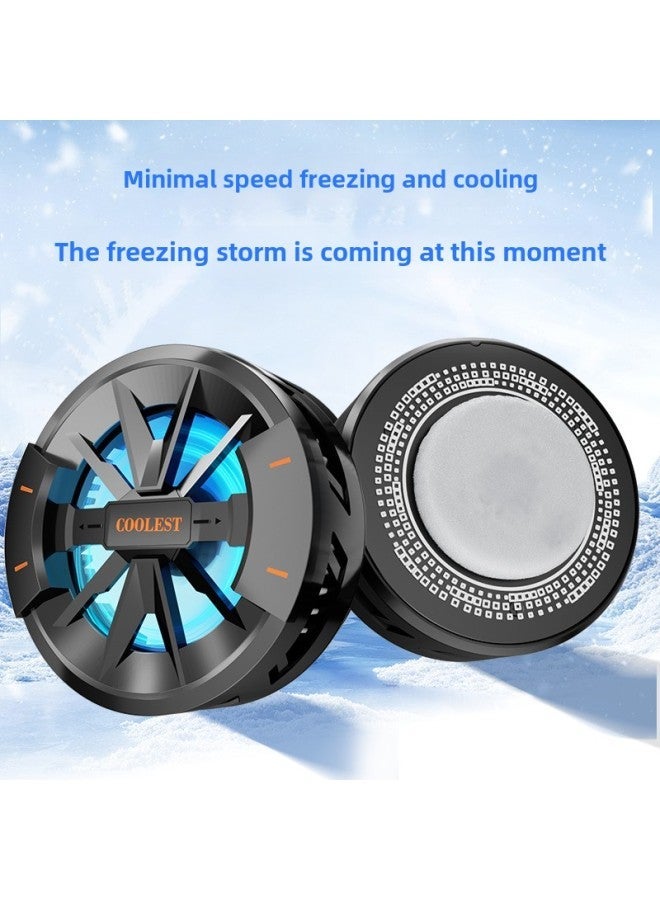 2025 JS40 Mobile Phone Radiator JS80/JS81 Ice Magnetic Semiconductor Refrigeration Cooling Heat Dissipation Back Clip-Color:Js80 Freezing Style + Clip - Image 2