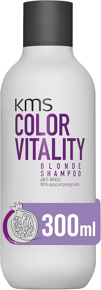 KMS ColorVitality Blonde Shampoo for Blonde Hair 300ml Color Protection Shine Hydration with Upcycled Pomegranate Vegan Formula - Image 1