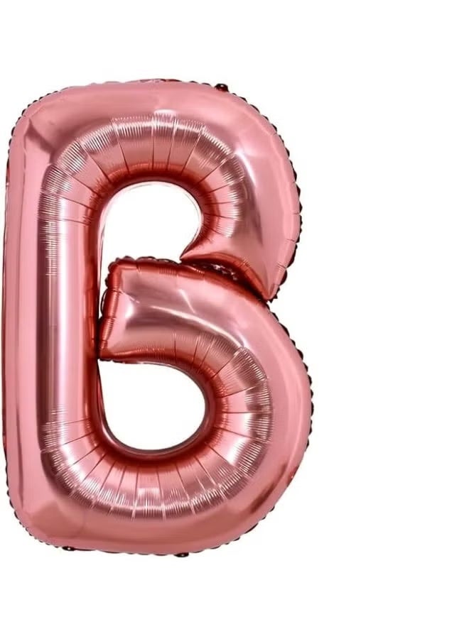 Cool Baby Generic 32 Inch Letter B Foil Balloon – Rose Gold, 1 Pc | Self-Sealing & Reusable | Inflate with Helium or Air | Party & Photo Backdrop Décor