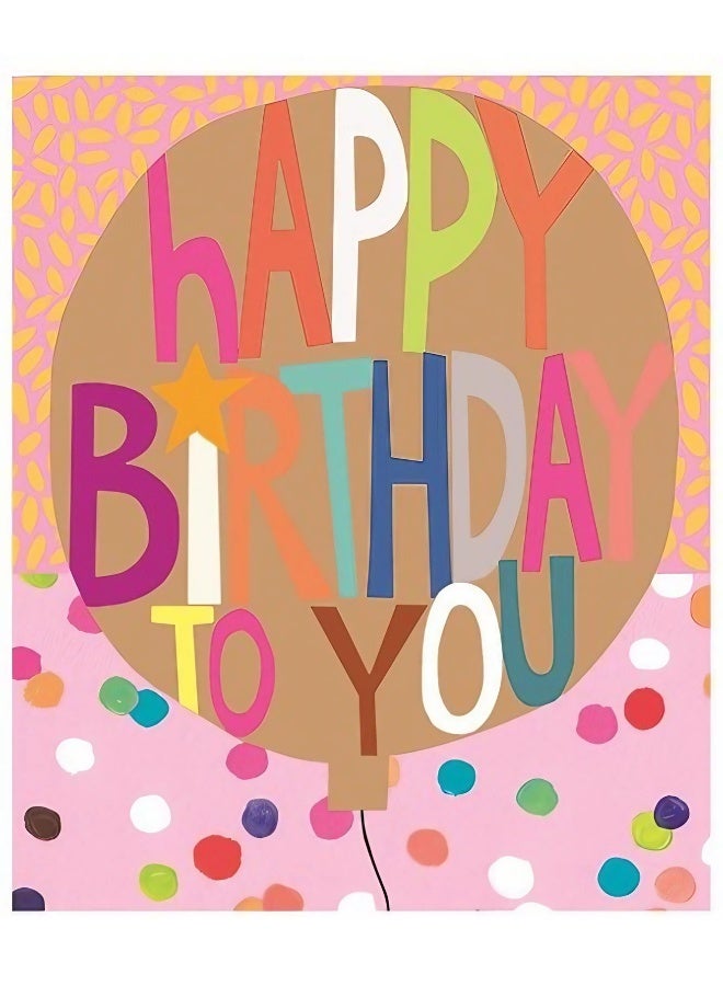 UK Greetings Happy Birthday To You Balloon Card
