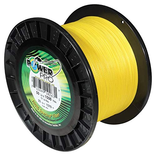 POWER PRO Spectra Fiber Braided Fishing Line, Hi-Vis Yellow, 500YD/30LB - Image 2