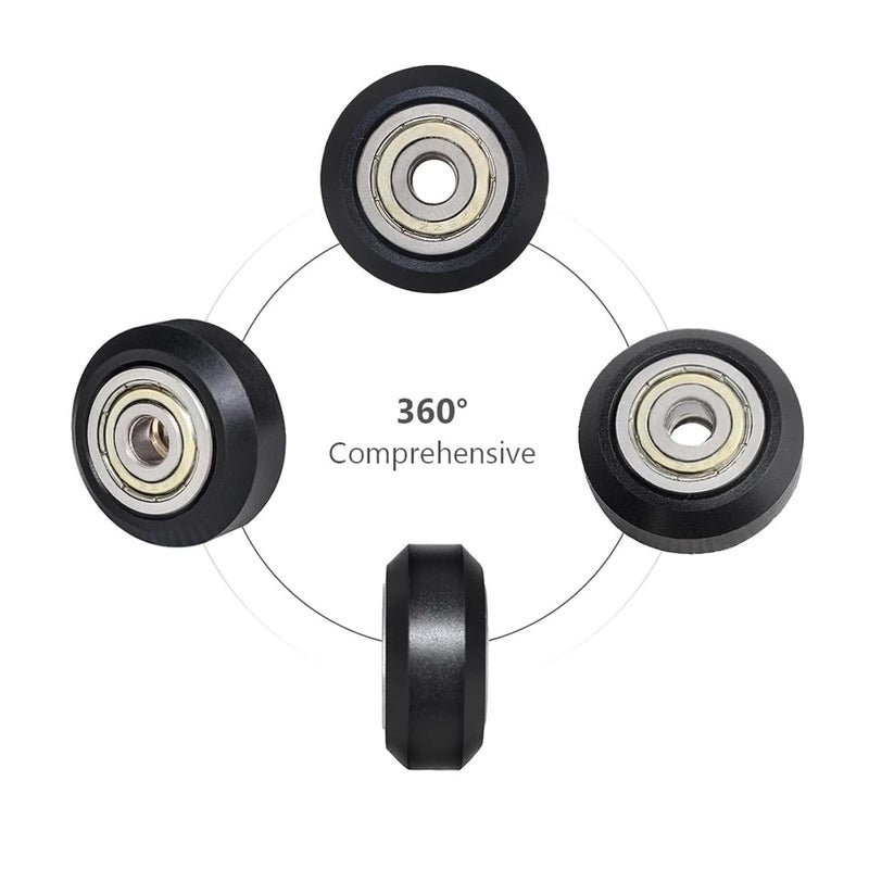 Green 24PCS POM Wheel with 625ZZ Linear Bearing 3D Printer Plastic Pulley for CR 10 Laser Engraver Parts - Image 5