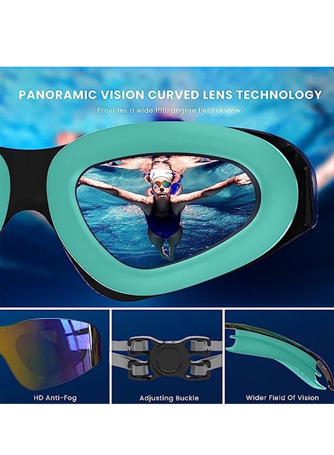 عام نظارات السباحة المستقطبة المضادة للضباب والأشعة فوق البنفسجية حماية كاملة لا تسرب الضوء رؤية واضحة - Image 3