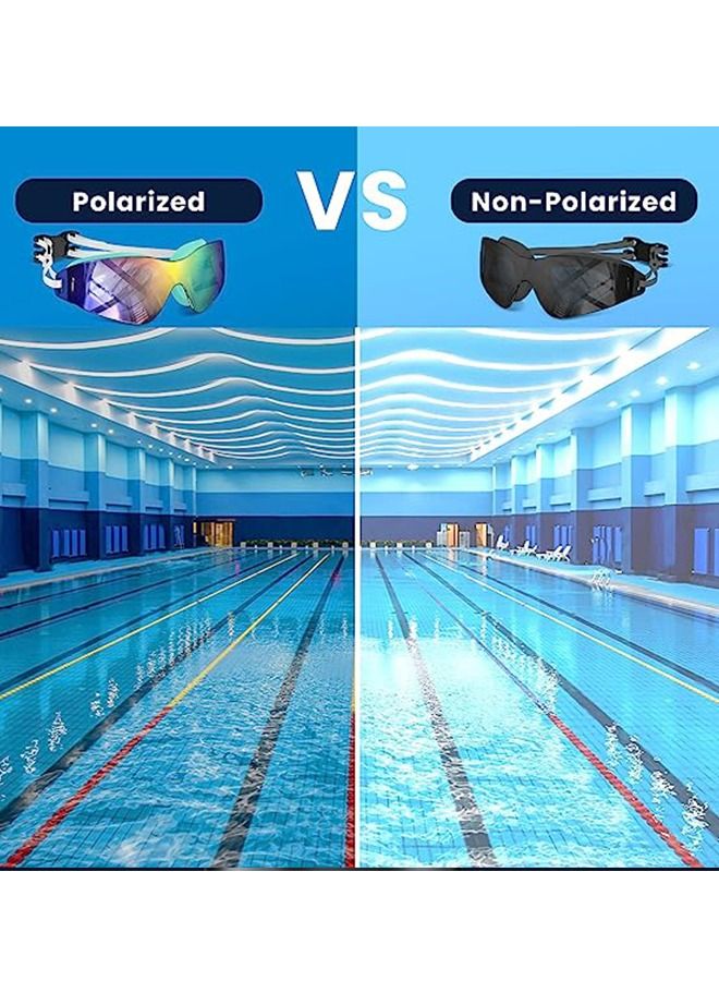 عام نظارات السباحة المستقطبة المضادة للضباب والأشعة فوق البنفسجية حماية كاملة لا تسرب الضوء رؤية واضحة - Image 5