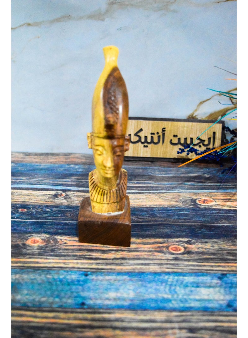 Egypt Antiques Ramesses statue, carved from mastodon wood, produced by Egypt Antiques, 100% handmade - Image 1