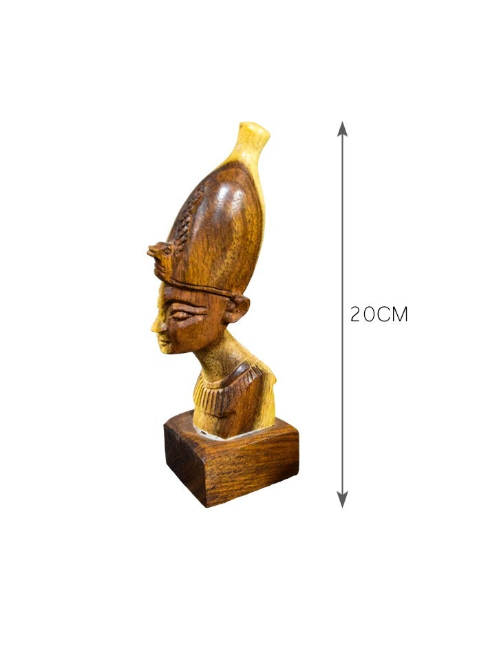 Egypt Antiques Ramesses statue, carved from mastodon wood, produced by Egypt Antiques, 100% handmade - Image 3
