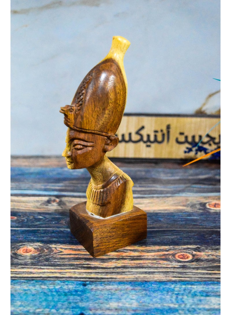 Egypt Antiques Ramesses statue, carved from mastodon wood, produced by Egypt Antiques, 100% handmade - Image 2