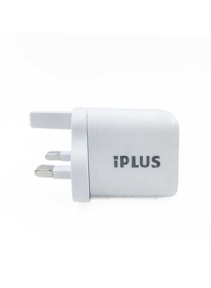 iPLUS iP-CH650 PD Charger Adapter Charger High Speed Mobile Charger 20W 3.0Amp Type-C Quick Charger UK Plug - Image 3