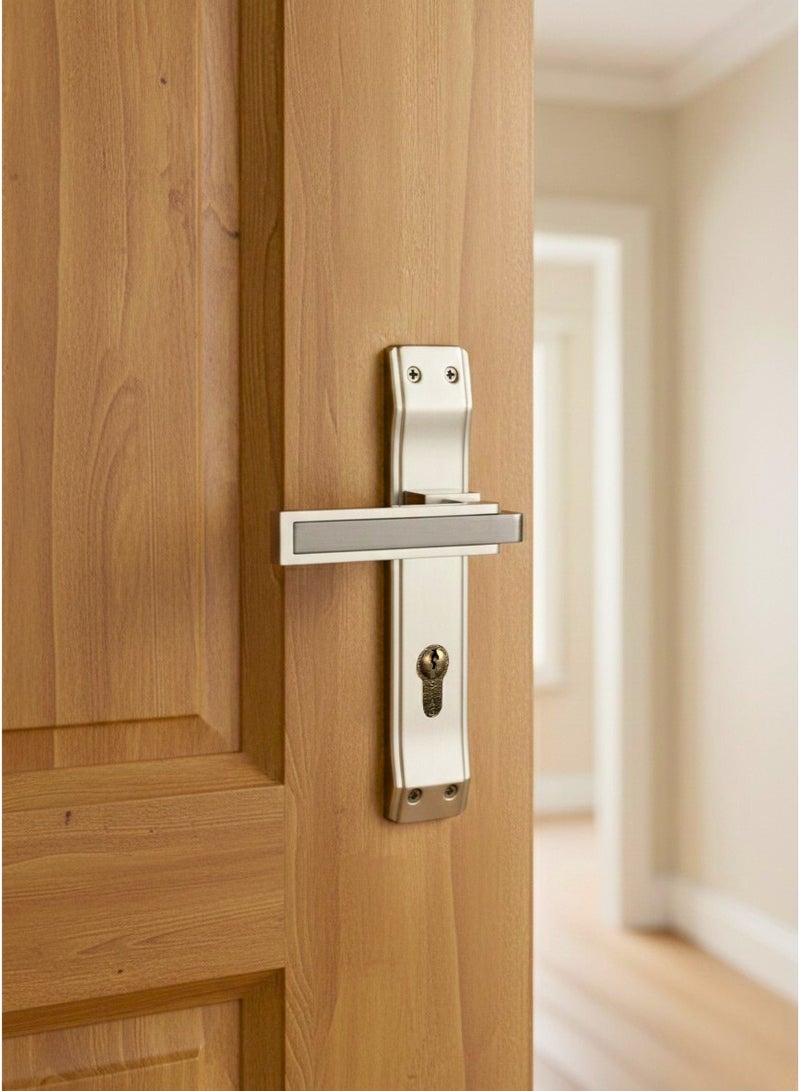 Siag Modern Long Plate Cylinder Door Handle - Image 1