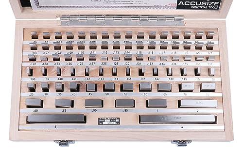 Accusize Industrial Tools 81 Pc Grade AS-2 Steel Gage Block Set, P900-S583 - Image 3
