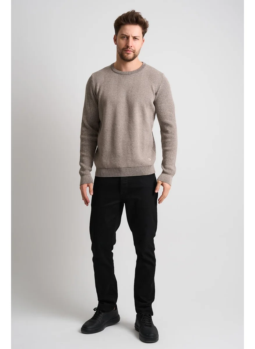 الكسندر جاردي Textured Men's Knitwear Sweater (ET-3636-Y)
