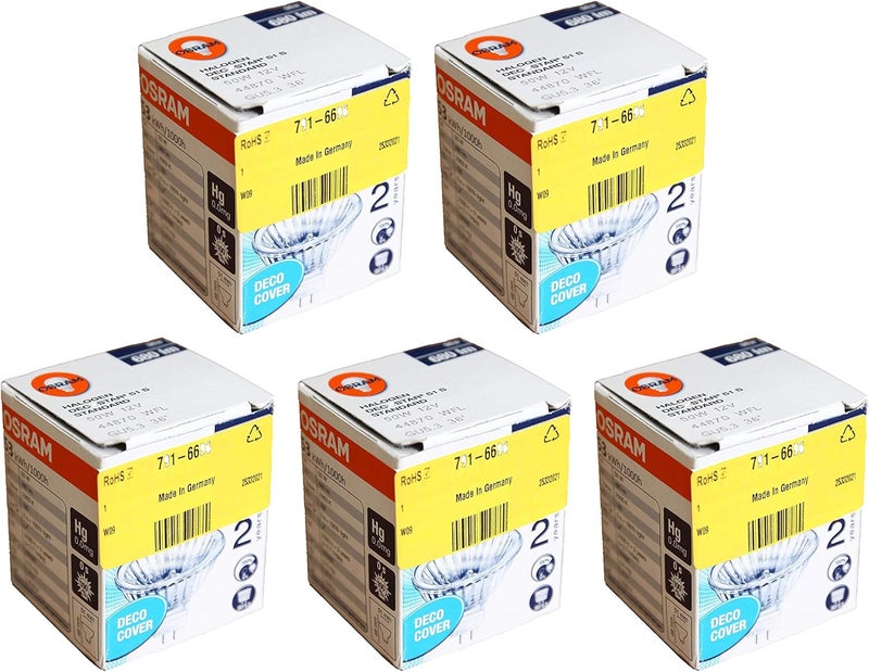 OSRAM Osram GU5.3 Halogen Light Bulb Pack of 5 - Image 3