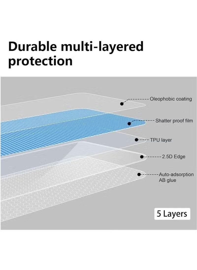 JAJEEK [2+2 حزمة] واقي شاشة متوافق مع Honor X9c مع واقي عدسة الكاميرا - تغطية كاملة زجاج مقسى 9H، شفاف عالي الدقة، مقاوم للخدوش، خالي من الفقاعات، مضاد لبصمات الأصابع - Image 4