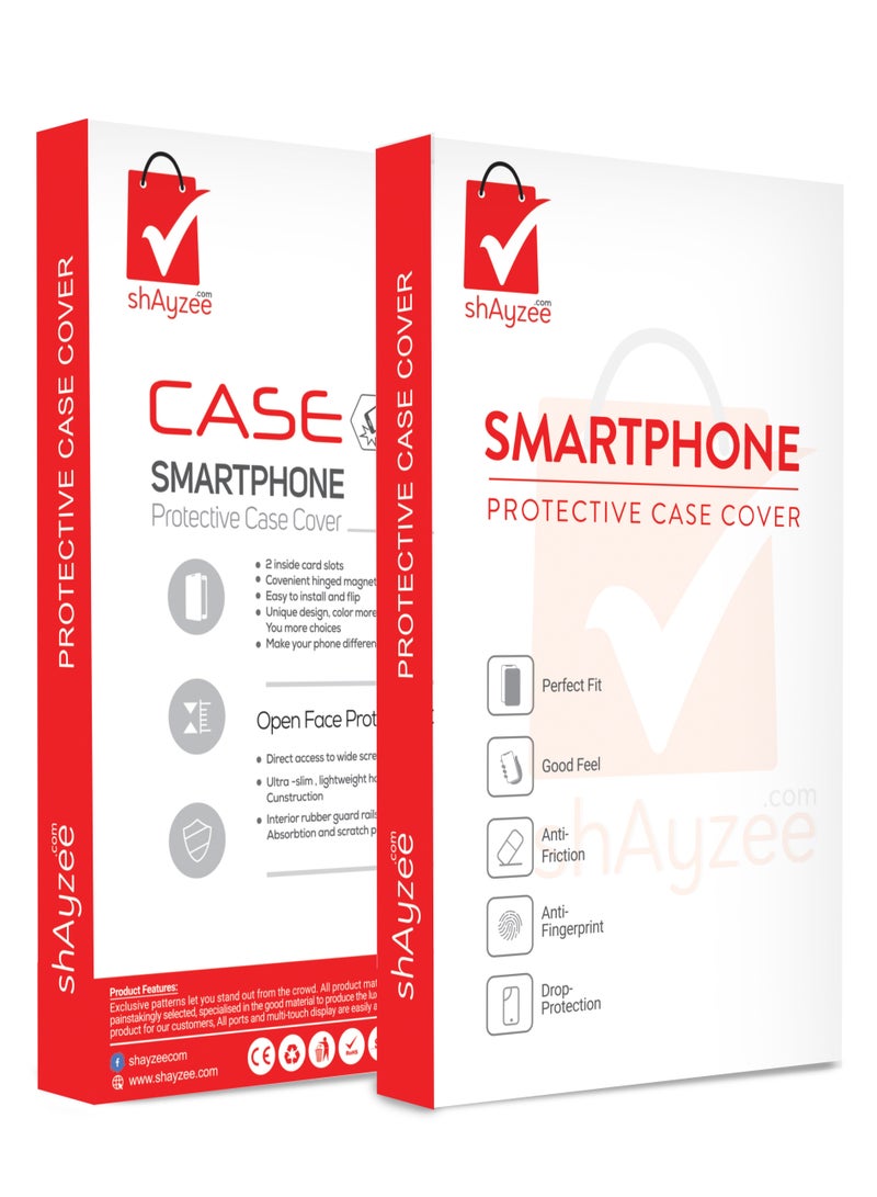 shAyzee Protective Case Cover with Finger Grip Stand for Apple iPhone 7 Plus Red - Image 2