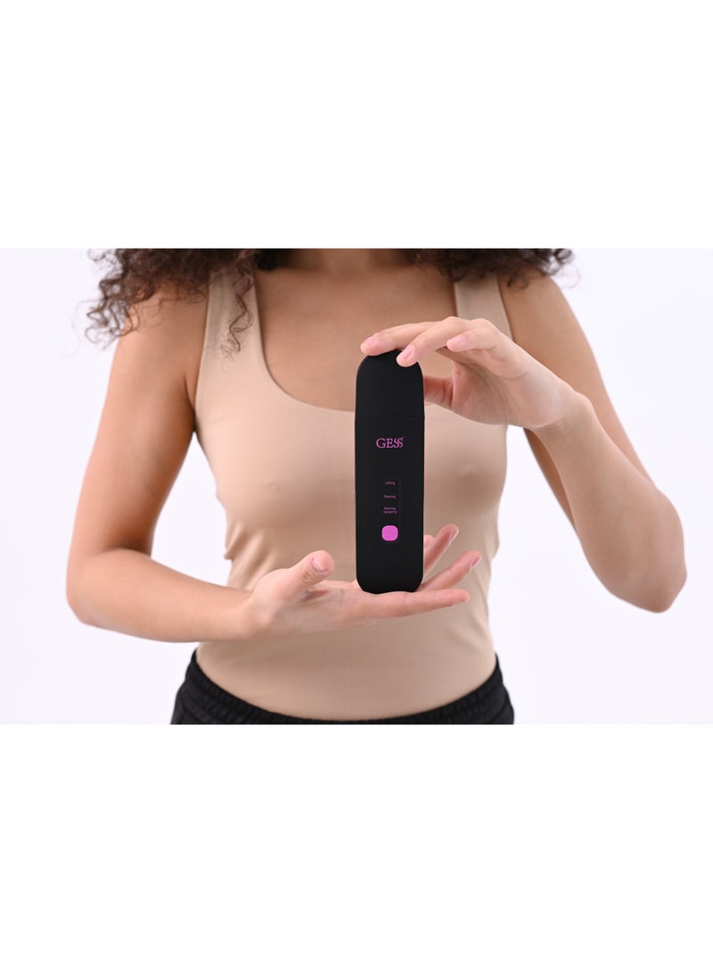 GESS YOU Ultrasonic Skin Scrubber, Facial Cleansing Device, Blackhead Remover, Pore Cleaner, Peeling & Hydration Face Care Tool, Rechargeable - Image 1