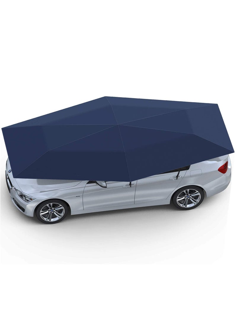 Generic Fully Automatic Car Umbrella, Anti-UV, Windproof, Wireless Control with Detachable Charger for Hot Summer Days, Black - Image 1