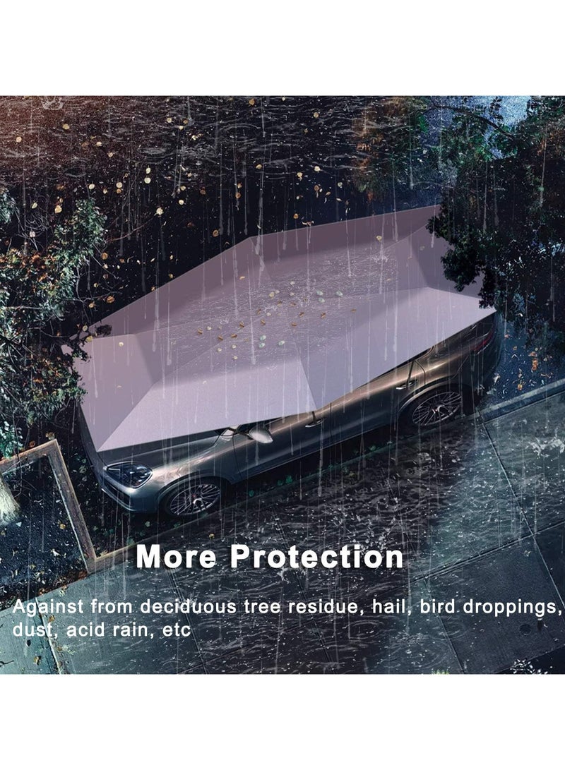 Generic Fully Automatic Car Umbrella, Anti-UV, Windproof, Wireless Control with Detachable Charger for Hot Summer Days, Black - Image 3