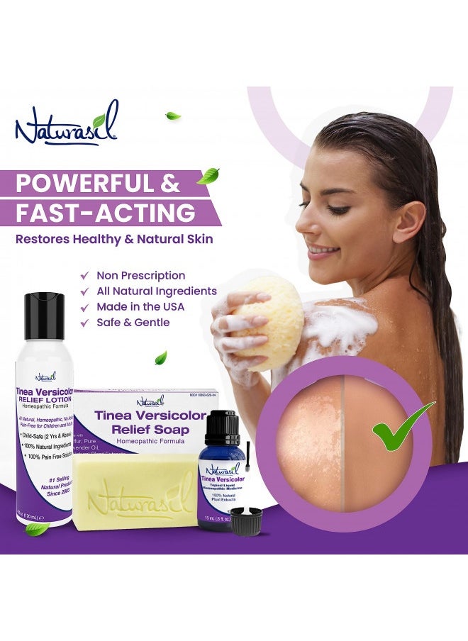 Naturasil Natural Tinea Versicolor Treatment Soap With 10% Sulfur | Relieves Itching, Discoloration, And Discomfort | Also Helps To Relieve Candida And Onychomycosis | 113 Grams Each Bar