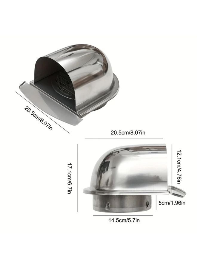 150mm Heavy Duty Stainless Steel U Shaped Wall Vent Cover Heat Resistant Anti Rat - Image 4