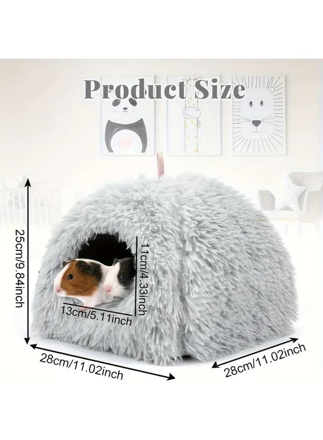 سرير خنزير غينيا الوردي المخفي الناعم المهدئ للهامستر والقنافذ والقرود والأرانب القزمة - Image 3