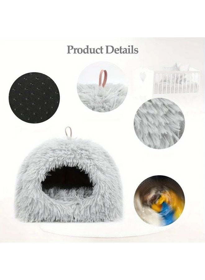 سرير خنزير غينيا الوردي المخفي الناعم المهدئ للهامستر والقنافذ والقرود والأرانب القزمة - Image 5