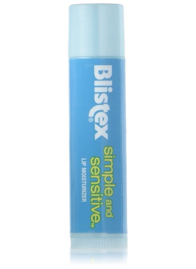 Blistex Simple And Sensitive Lip Moisturizer 0.15 Oz (Pack Of 2) 