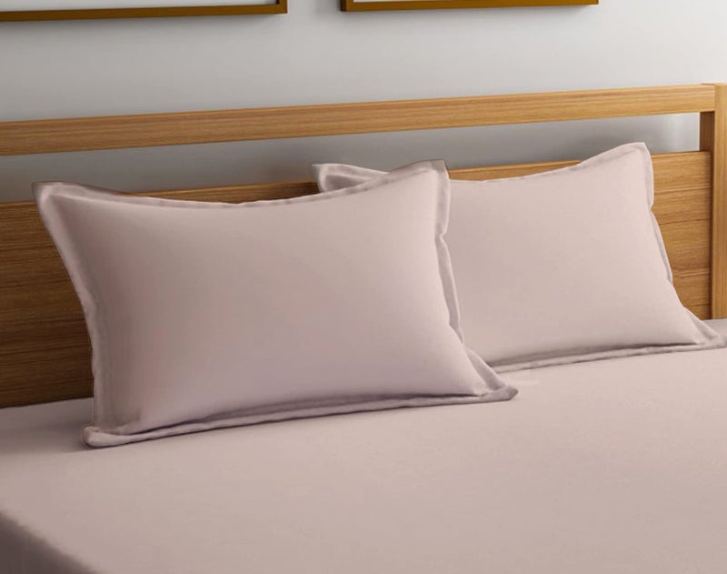 RD TREND® Premium Elastic Fitted Bedsheets for King Size Double Bed(78x72x8 Inches) with 2 Pillow Covers Size (18x28 Inches) Color- Beige - Image 3