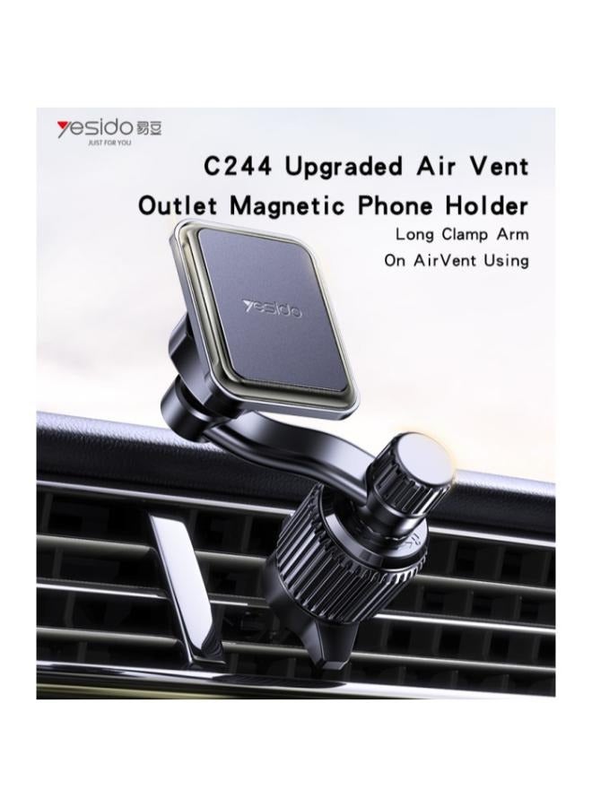 Yesido C244 360 Free Rotating Angle 6Pcs N42 Magnets Upgraded Air Vent Outlet Magnetic Phone Holder - Image 2