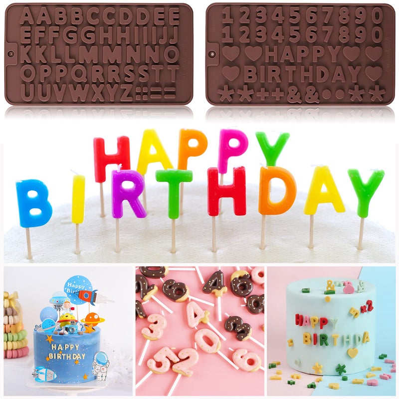 Twavang Chocolate Molds Set Of 12  Include Breakable Heart Mold  Letter And Number Silicone Molds  Leaf Mold  Daisy Flower Mold  Butterfly Mold  Wooden Hammers  Droppers - Image 5