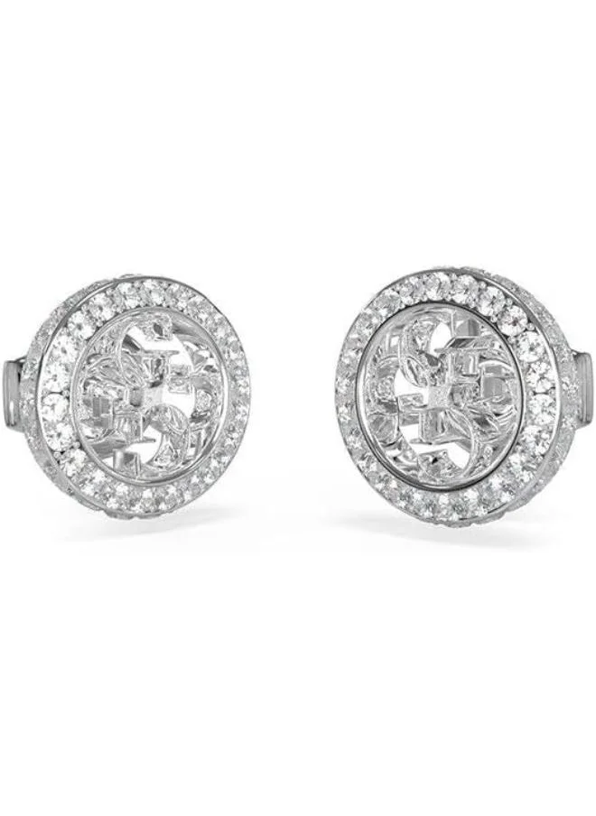 جس 4G Pave Stud Earrings