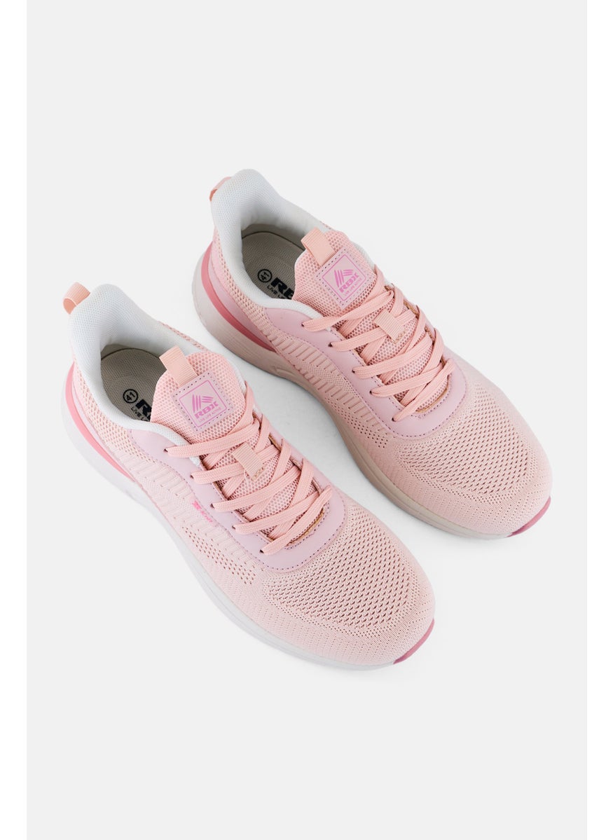 RBX Women Lace Up Outdoor Shoes, Pink  - Image 4