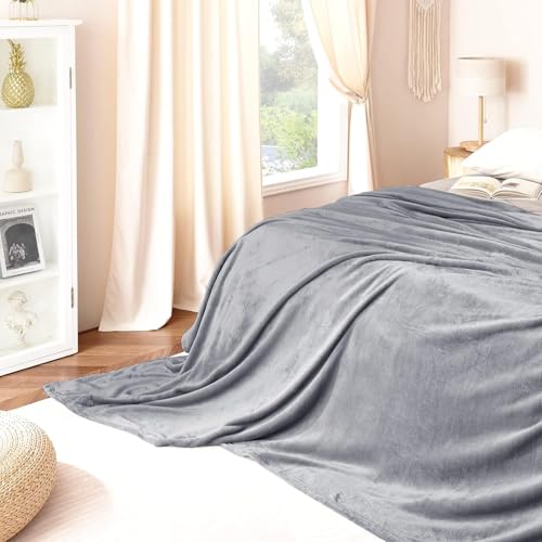 S&S Sands® Super Soft Double Bed Woollen Quilt Cover, 310TC Warm Duvet Cover, Woolen Duvet Cover/Rajai Cover/Blanket Cover/Quilt Cover King Size=90x100 Inches, Winter Blanket Cover (Grey) - Image 1