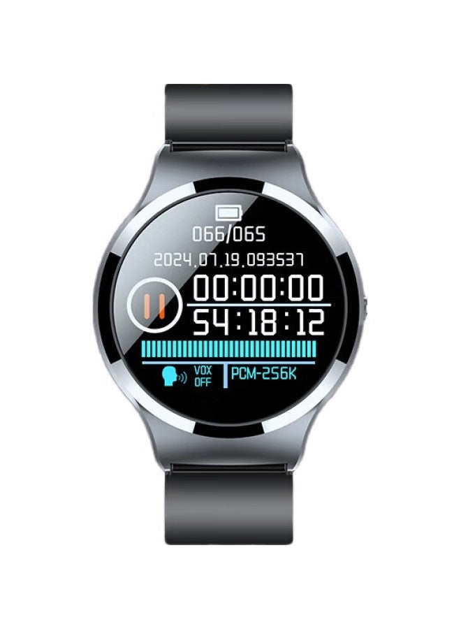 COMIX سوار ساعة كومكس - مسجل صوت احترافي S16 سعة 8 جيجابايت تسجيل بضغطة واحدة تسجيل عالي الدقة تقليل الضوضاء طويل المدى تسجيل Mp3 للدراسة والتدريب والاجتماعات ومعدات المكتب للأعمال باللون الأسود - Image 3