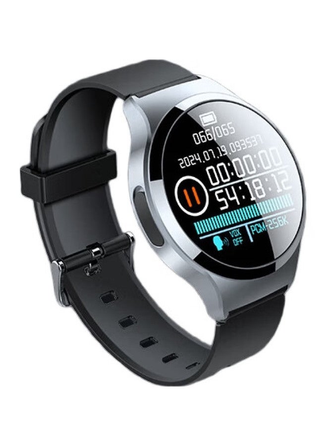 COMIX سوار ساعة كومكس - مسجل صوت احترافي S16 سعة 8 جيجابايت تسجيل بضغطة واحدة تسجيل عالي الدقة تقليل الضوضاء طويل المدى تسجيل Mp3 للدراسة والتدريب والاجتماعات ومعدات المكتب للأعمال باللون الأسود - Image 2