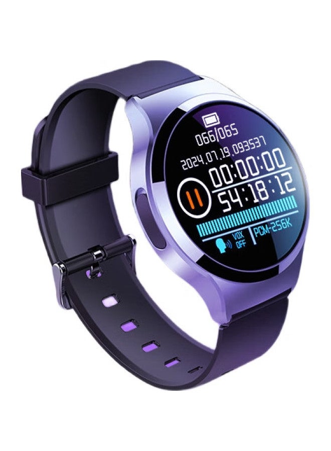 COMIX سوار ساعة كومكس - مسجل صوت احترافي S16 سعة 8 جيجابايت تسجيل بضغطة واحدة تسجيل عالي الدقة تقليل الضوضاء طويل المدى تسجيل Mp3 للدراسة والتدريب والاجتماعات ومعدات المكتب للأعمال باللون الأسود - Image 1