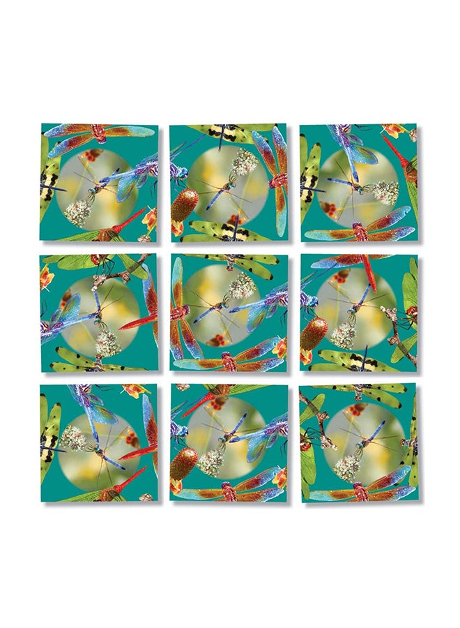 9-Piece Scramble Squares Dragonflies Challenging Puzzle