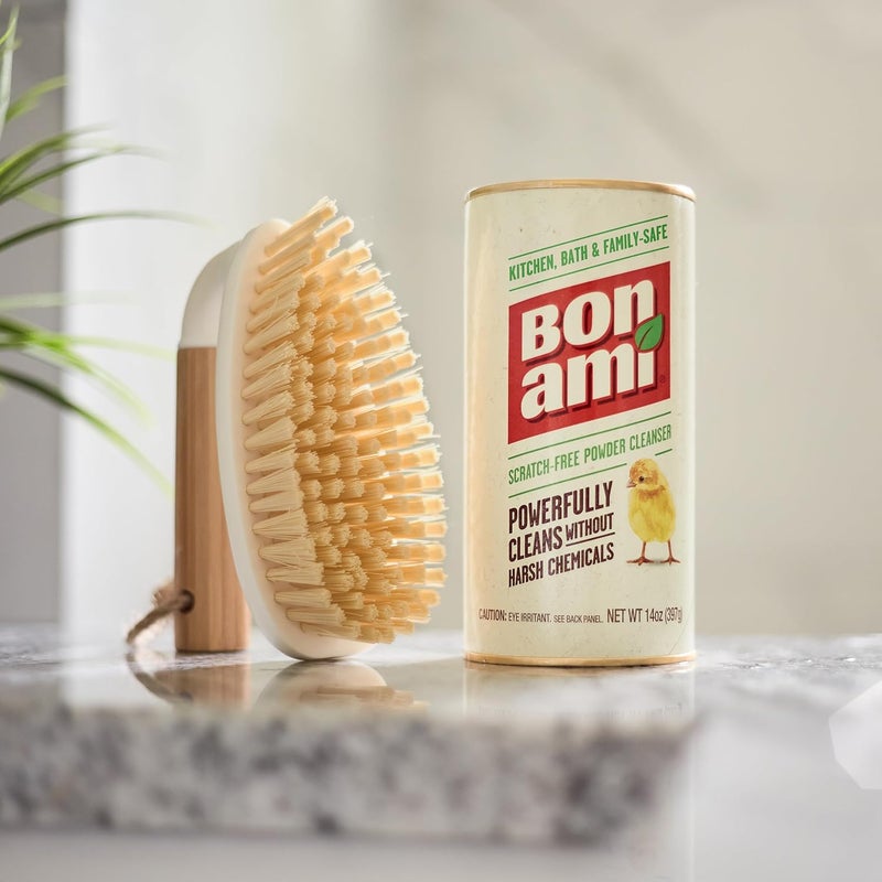 Bon ami Powder Cleanser (14 oz, 3 Pack) Works as A Kitchen Countertop Cleaner and Bathroom Tile Cleaner, No Scratch Earth Friendly Home Cleaner - Image 5