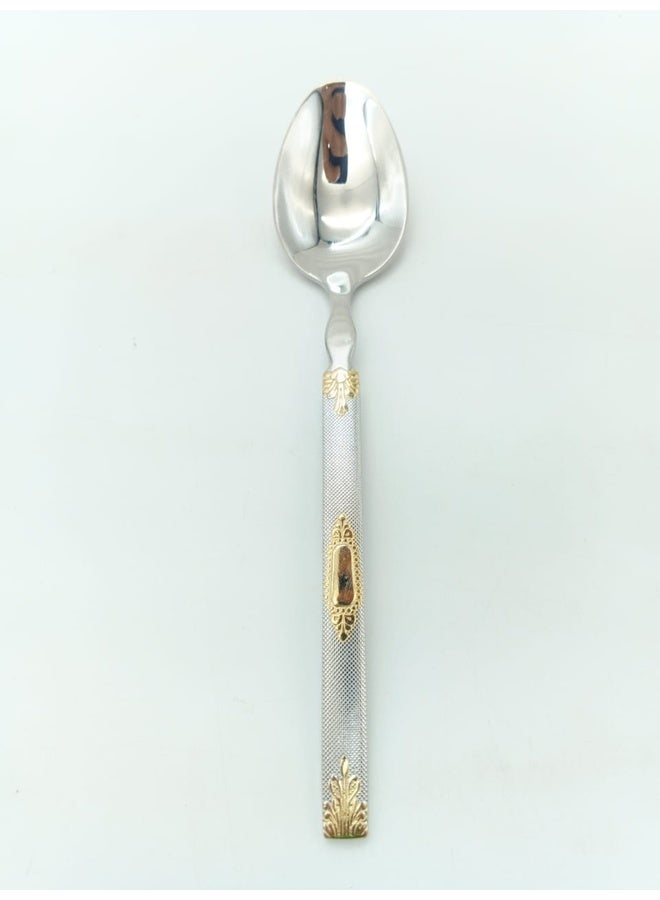 Genaric 24-Piece Elegant Gold Accented Stainless Steel Cutlery Set - Image 3