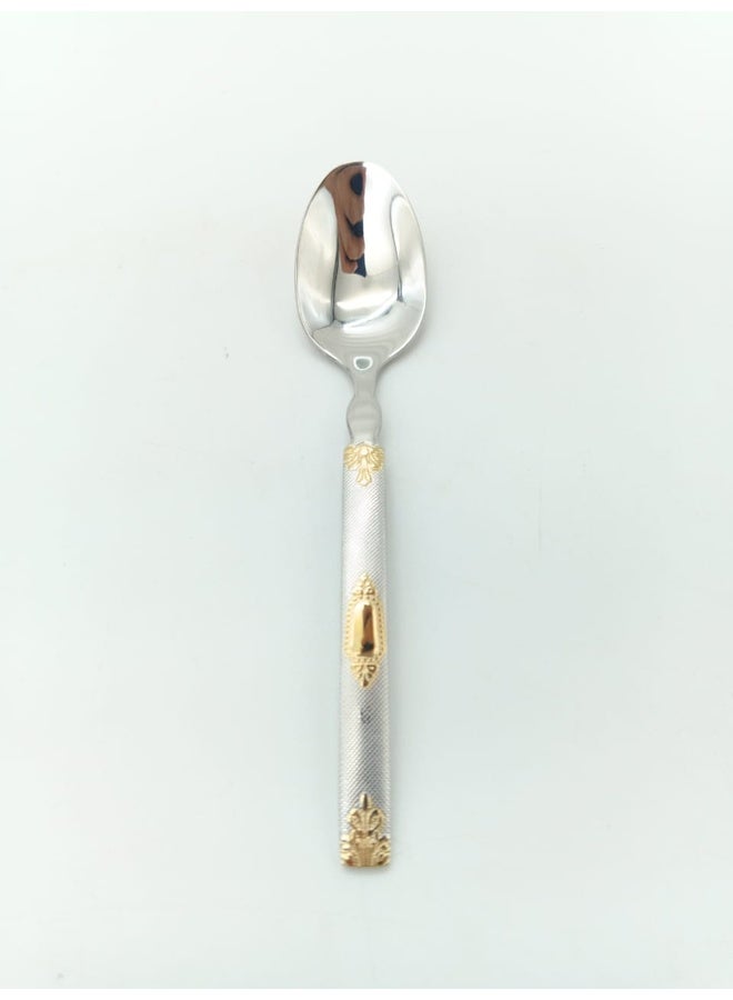 Genaric 24-Piece Elegant Gold Accented Stainless Steel Cutlery Set - Image 4