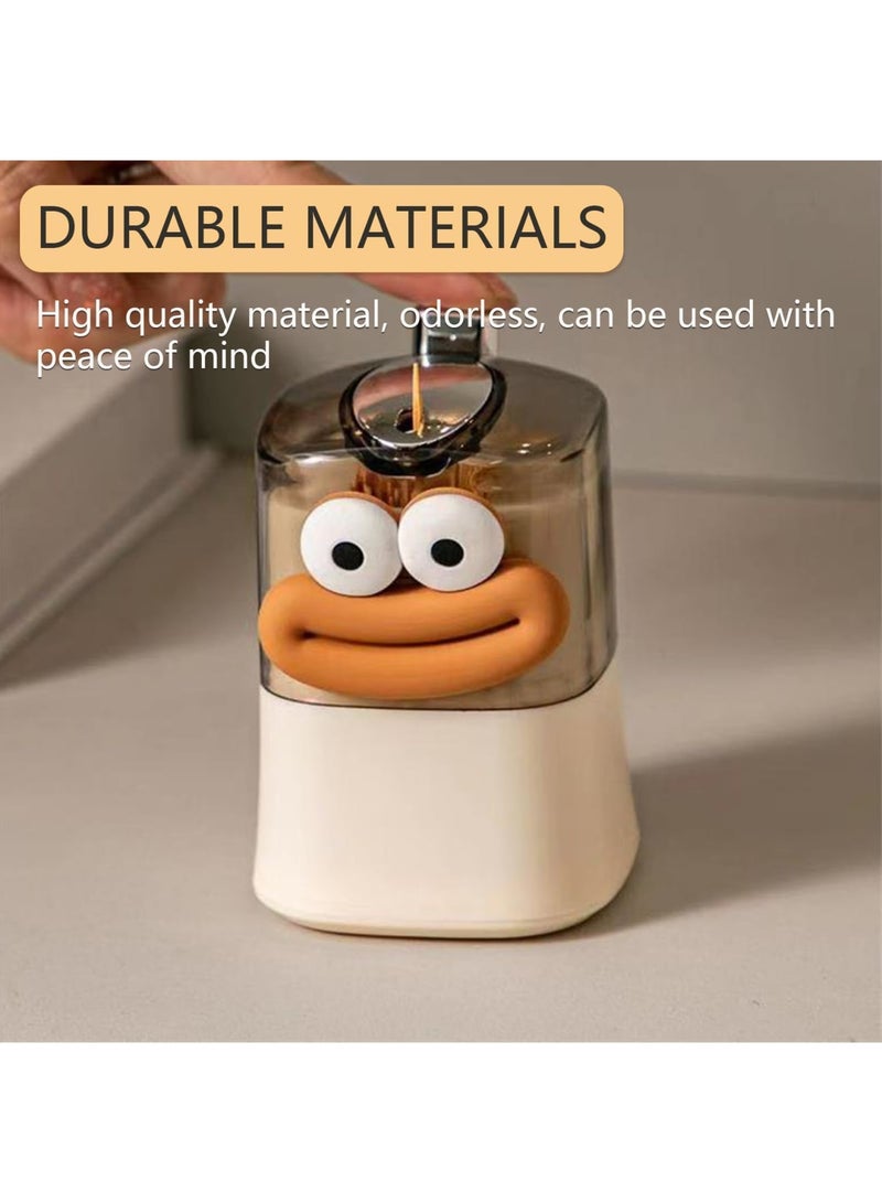 SYOSI 2 PCS Toothpick Holder Set, Cute Automatic Pop-up Toothpick Dispenser with Big Mouth and Big Eyes Design, Novelty Toothpick Container for Kitchen, Living Room, Dining Area (Big Mouth+Big Eyes) - Image 5