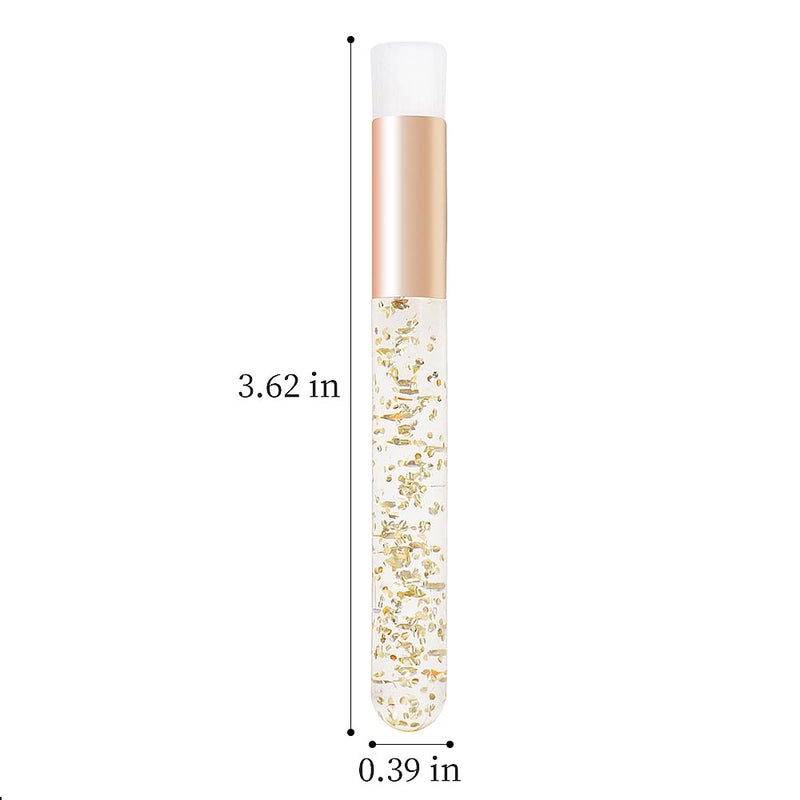 Mekupeu 30PCS Crystal Lash Extension Cleanser Shampoo Brushes Peel Off Blackhead Brush Remover Tool,Nose Pore Deep Cleaning Brush For Eyelash Extensions (glittler gold) - Image 2