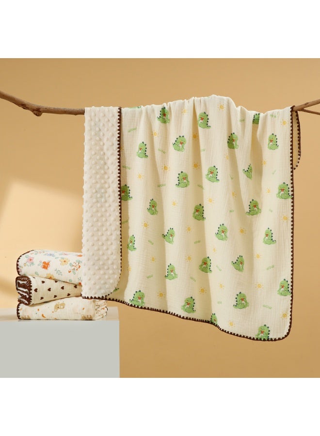 دوكو بطانية الطفل، كريب رداء الحمام حديث الولادة طبقة مزدوجة، سوبر ناعمة حديث الولادة غطاء، بطانية السرير، بطانية الأطفال، بطانية عربة، بطانية العناق الناعمة، بطانية ممتصة سوبر، 3D _ فراولة زهرة بات - Image 4