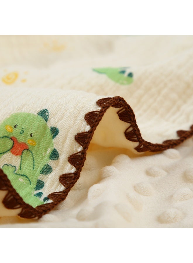 دوكو بطانية الطفل، كريب رداء الحمام حديث الولادة طبقة مزدوجة، سوبر ناعمة حديث الولادة غطاء، بطانية السرير، بطانية الأطفال، بطانية عربة، بطانية العناق الناعمة، بطانية ممتصة سوبر، 3D _ فراولة زهرة بات - Image 2