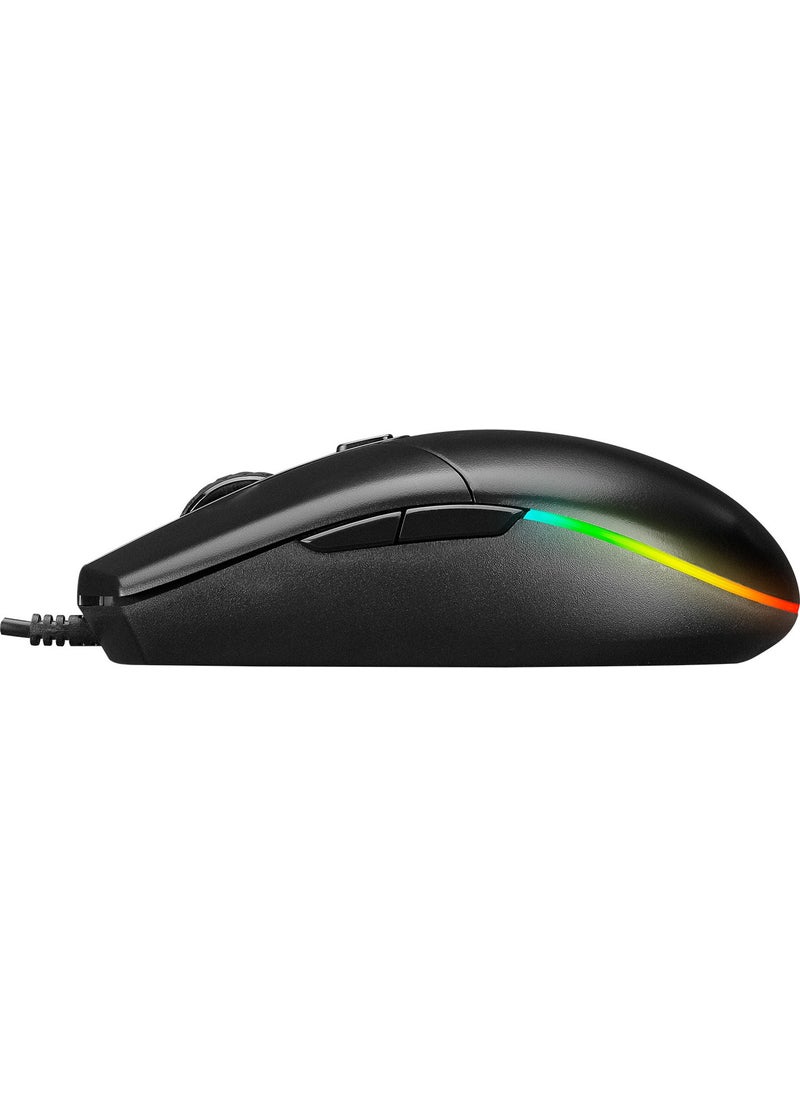 Everest SM-X97 R-STAR Usb 5-Button RGB Lighted 6400dpi Gaming Mouse  - Image 4