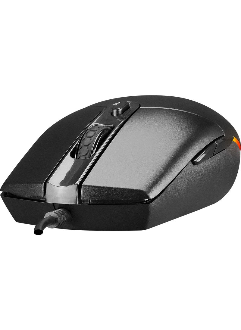 Everest SM-X97 R-STAR Usb 5-Button RGB Lighted 6400dpi Gaming Mouse  - Image 3