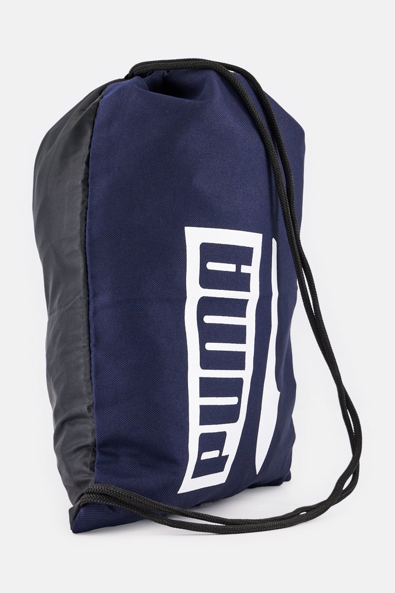 PUMA حقيبة ظهر رياضية للرجال بشعار العلامة التجارية، أزرق داكن - Image 3